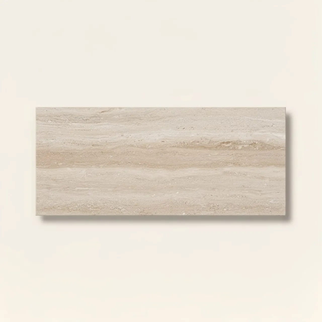 Travertin Világos Médium Tömített Polírozott Erezett Burkolólap 61×30,5 cm