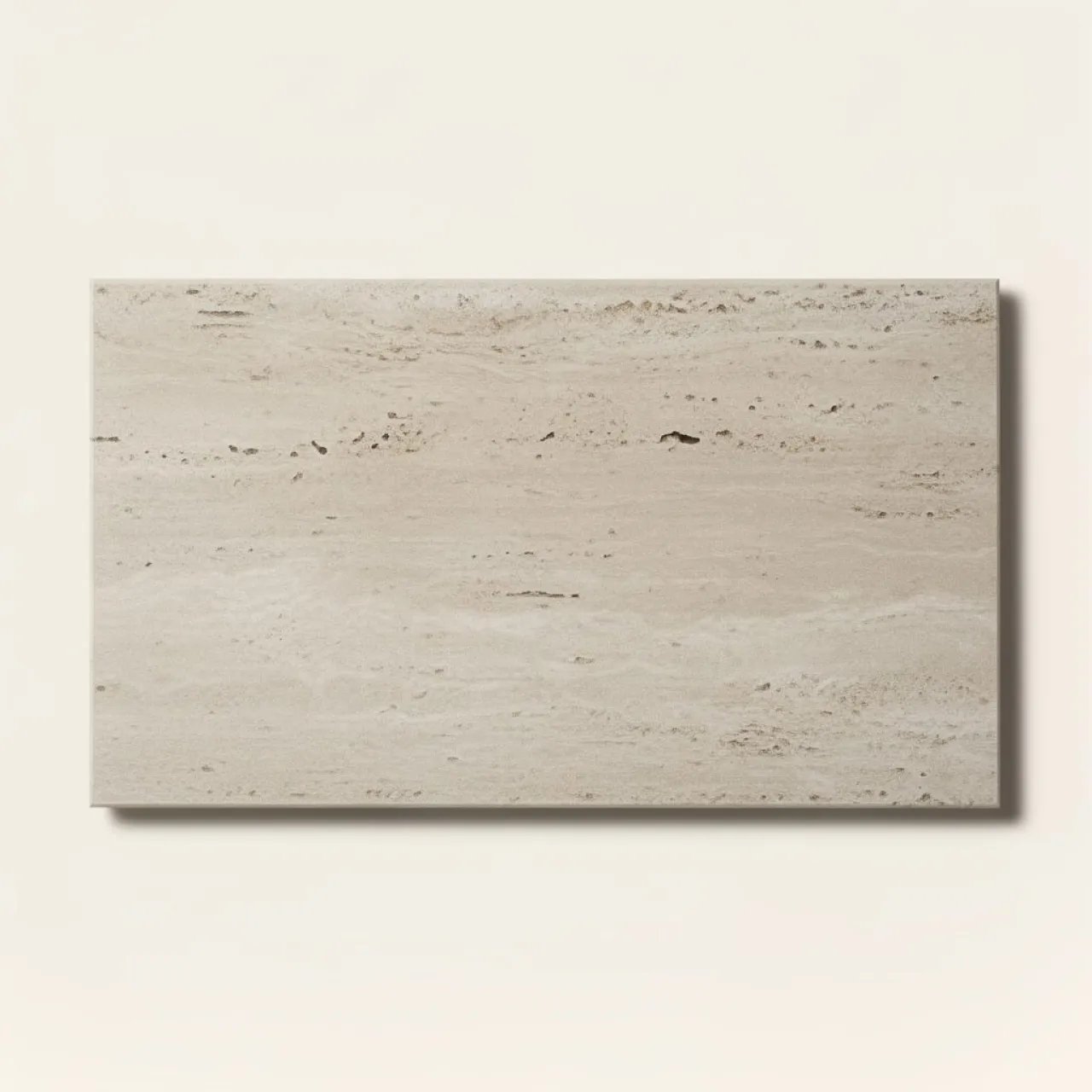Travertin Tömítetlen Csiszolt Világos Erezett Burkolólap 50×30,5 cm