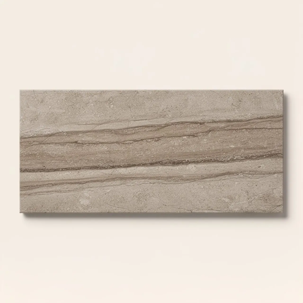 Travertin Bézs Tömített Csiszolt Érvágott Burkolólap 61×30,5 cm