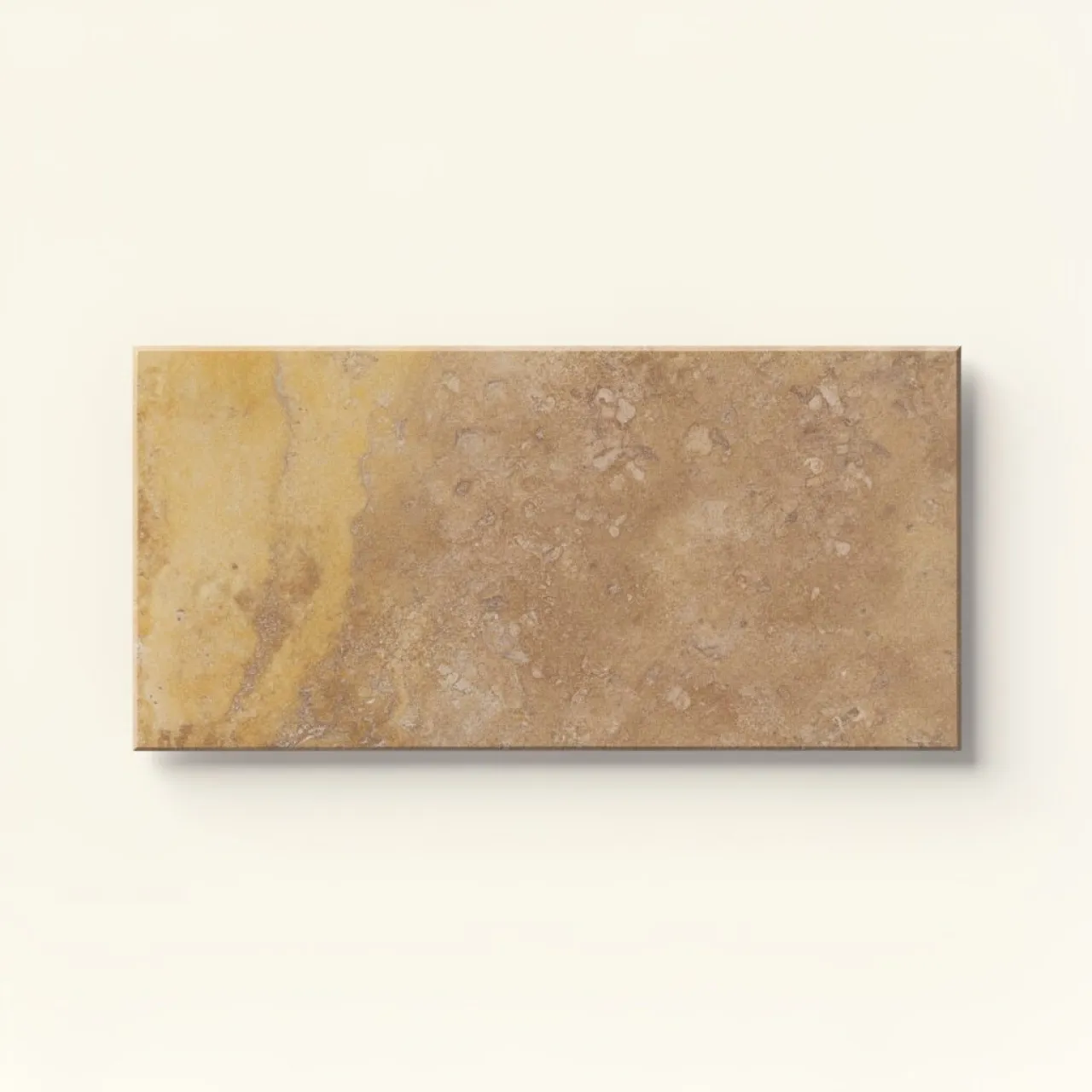 Travertin Sárga Prémium Keresztvágott Tömített Polírozott Burkolólap 61×30,5 cm
