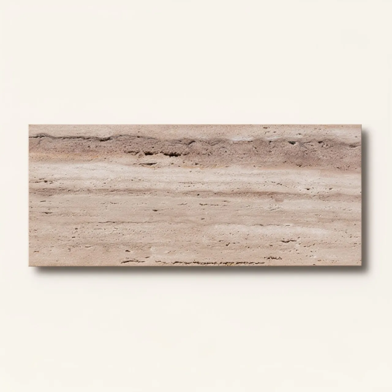 Travertin Kereskedelmi Minőségű Tömítetlen Érvágott Burkolólap 60×30 cm