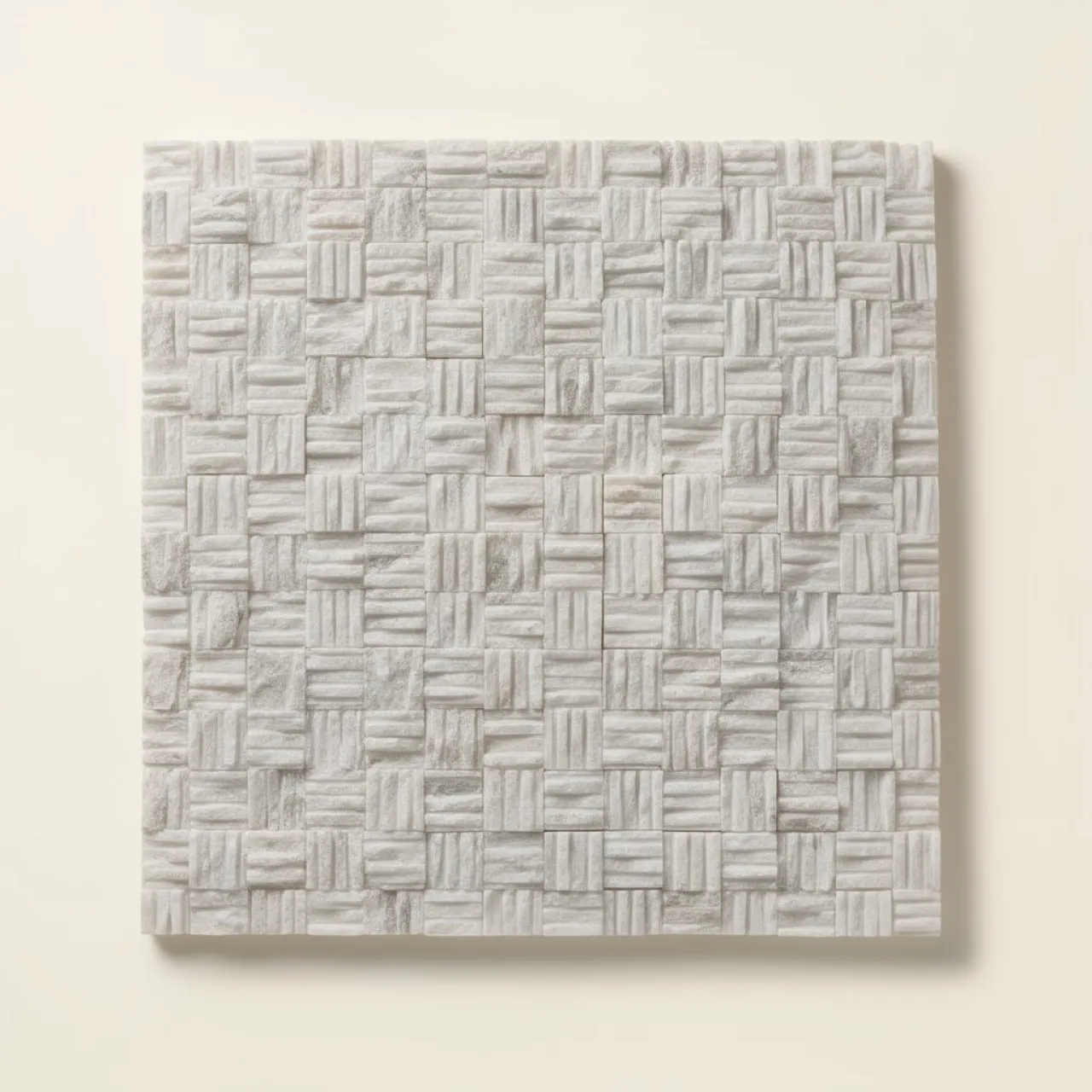 Fehér Márvány Fésűs Ciklop Szett 23×23 mm