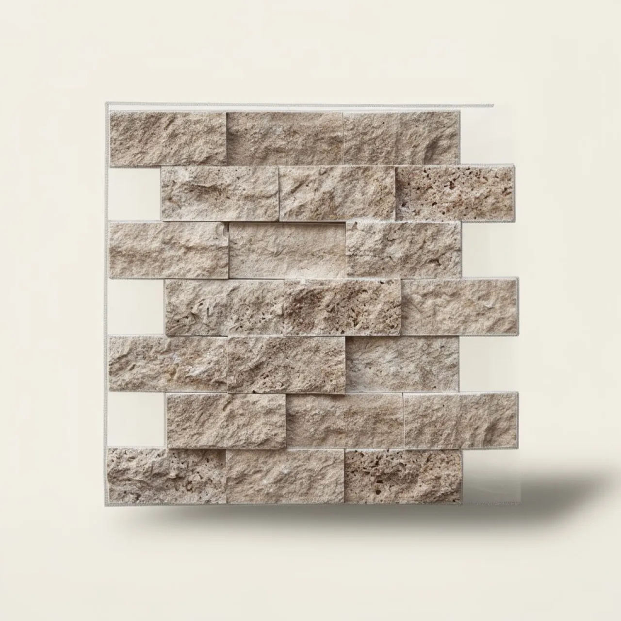 Kristályfehér Márvány Roppantott Ciklop Mix 48×98 mm