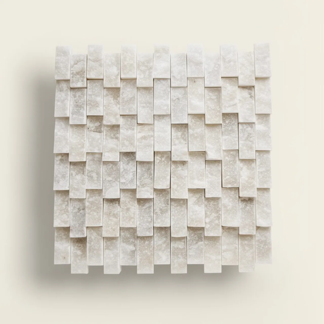 Fehér Márvány Roppantott Ciklop Szett 23×48 mm