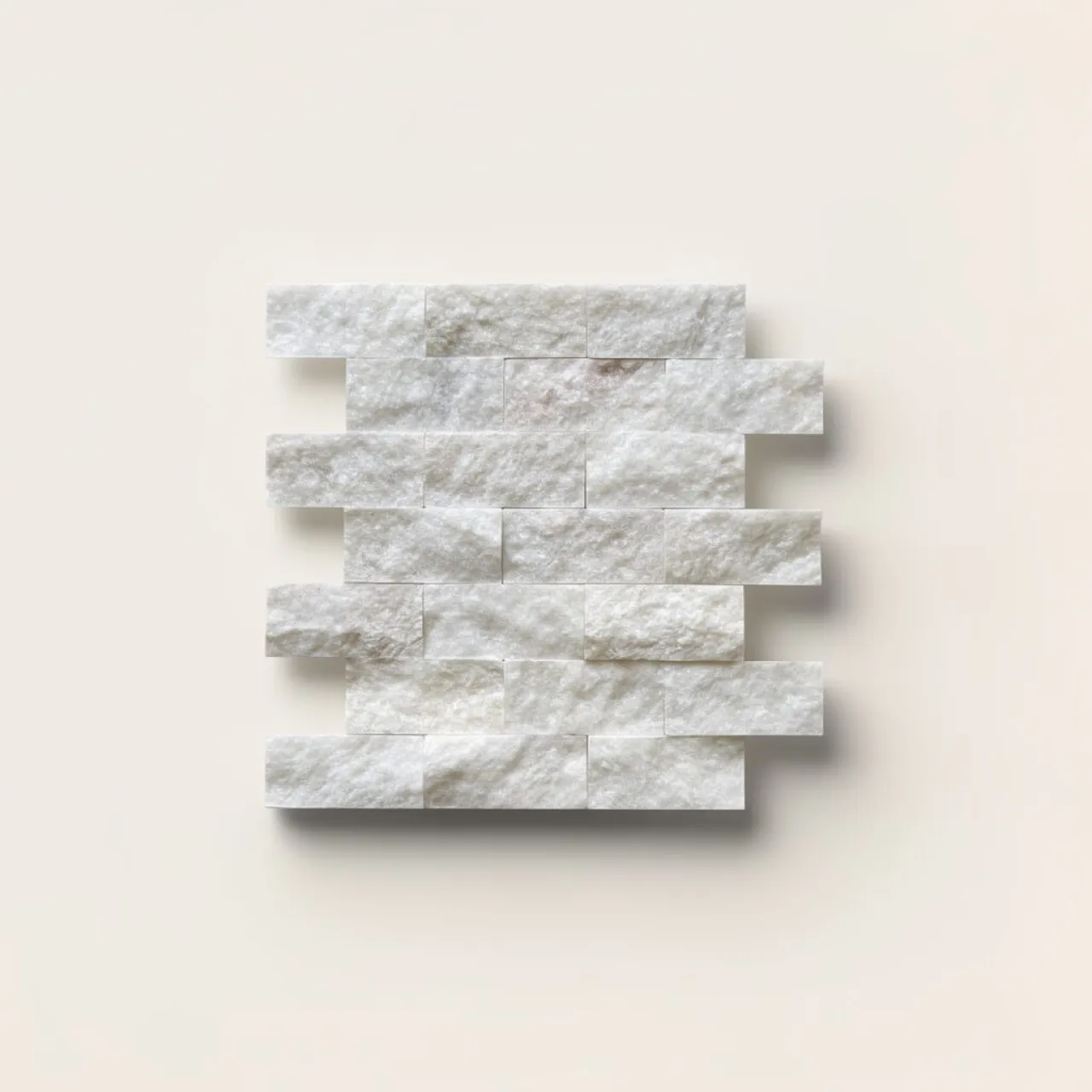 Fehér Márvány Roppantott Ciklop Prémium Szett 48×100 mm
