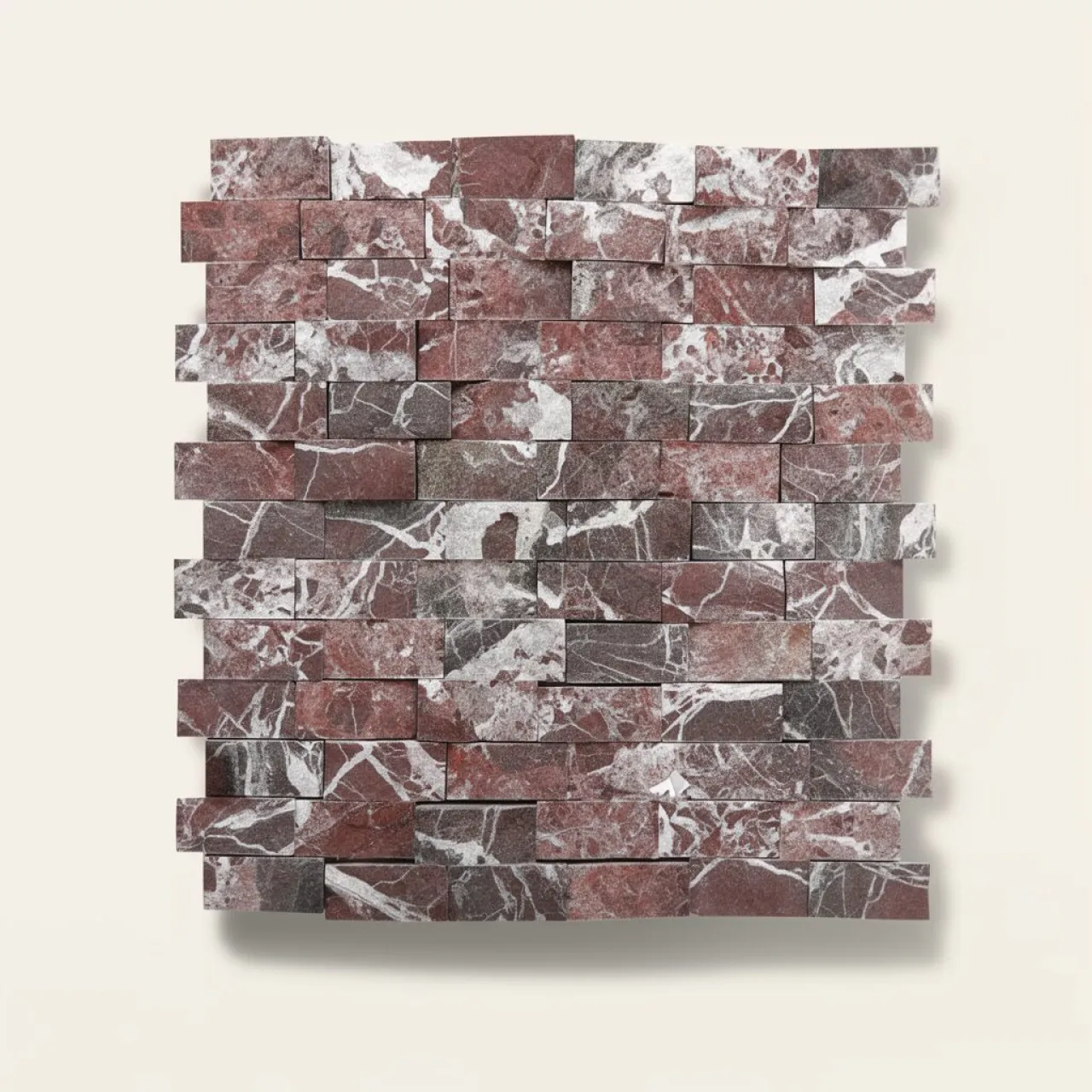 Bordós Márvány Roppantott Ciklop Mix 23×48 mm