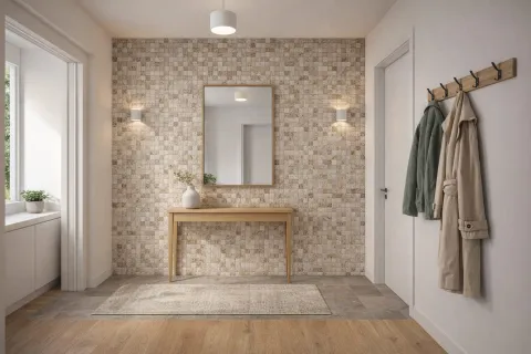 Vegyes márvány roppantott előtér / folyosó