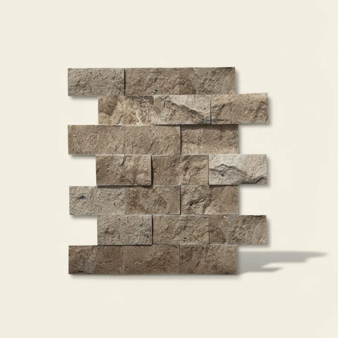 Nagy Diófa Tónusú Márvány Roppantott Ciklop 48×98 mm