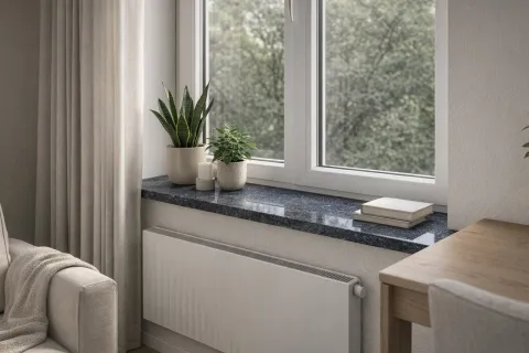 Gránit blue pearl ablakpárkány