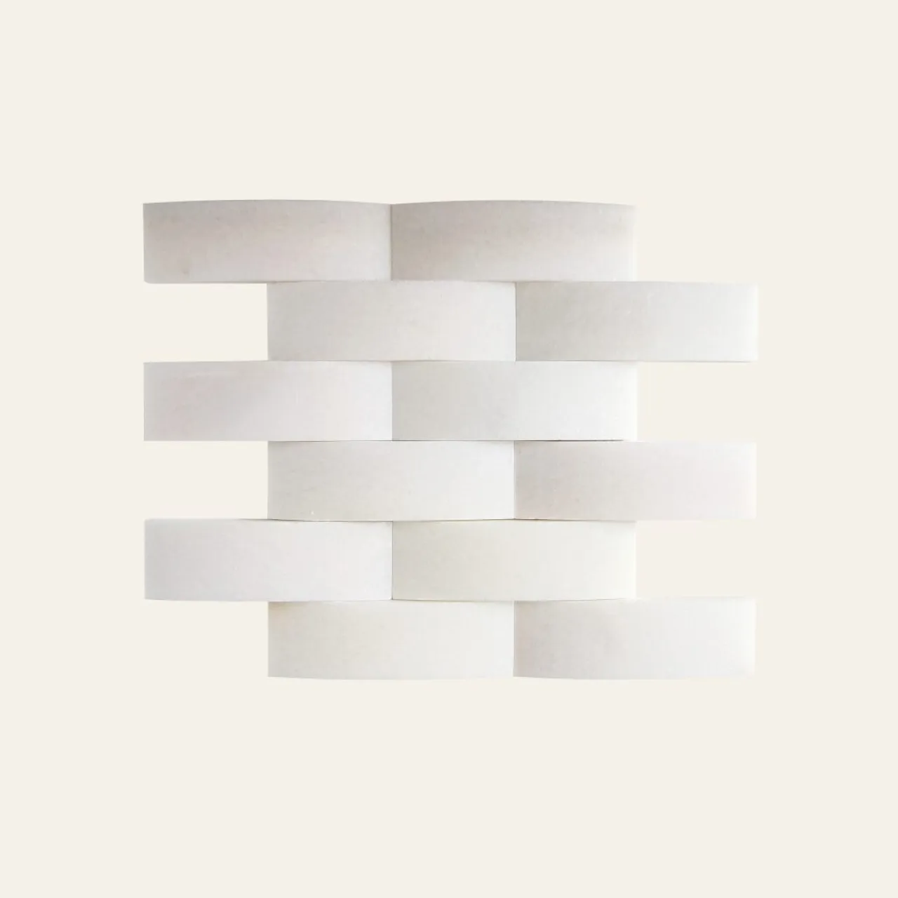 Fehér Márvány Roppantott Ciklop Mix 48×150 mm