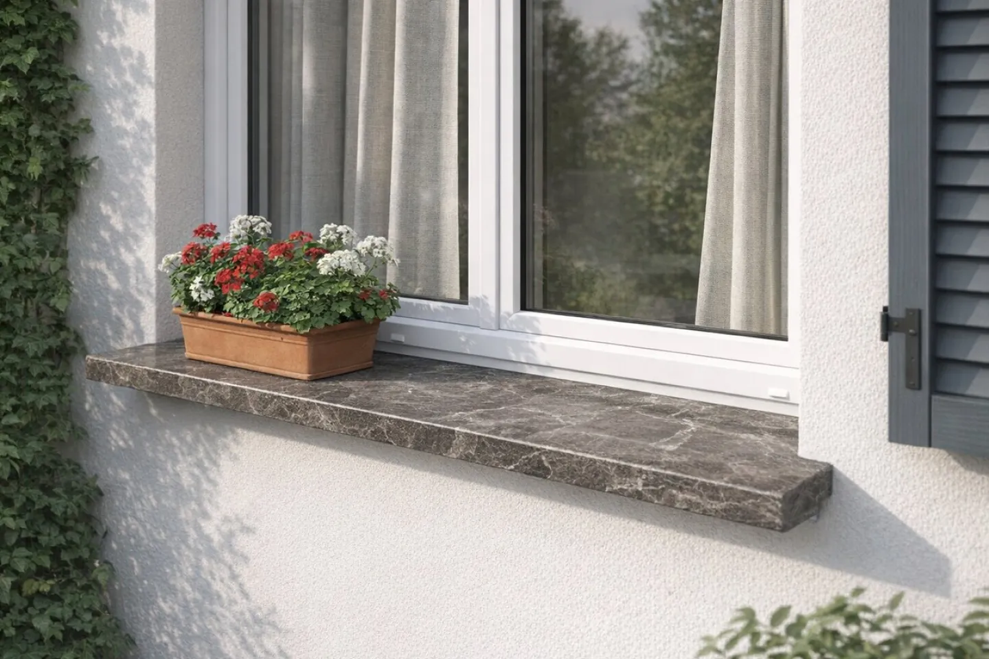 Emperador dark polírozott ablakpárkány